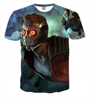 Guardians of the Galaxy Star-Lord Gear Up Awesome Design T-shirt - Superheroes Gears