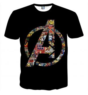 Marvel The Avengers Symbol Iron Man Unique Style T-shirt - Superheroes Gears