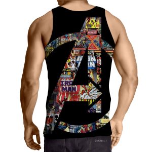 Marvel The Avengers Symbol Iron Man Unique Style Tank Top - Superheroes Gears