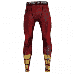DC Comics Shazam Red Men Cosplay Fitness Leggings Yoga Pants