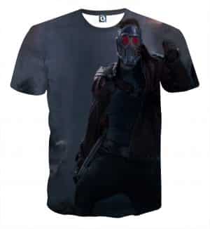Guardians of the Galaxy Star-Lord Cool Posture Print T-shirt - Superheroes Gears