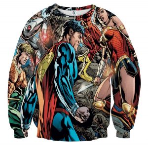 Justice League Comic Superman Dope Stand 3D Printed Sweatshirt - Superheroes Gears