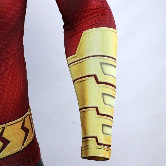 Shazam Red Long Sleeves Cosplay Costume Compression 3D Shirt