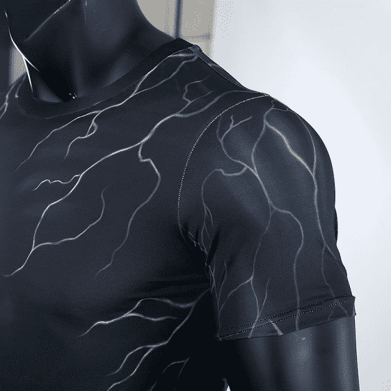 Marvel Venom Black Short Sleeves Cosplay Compression T-Shirt