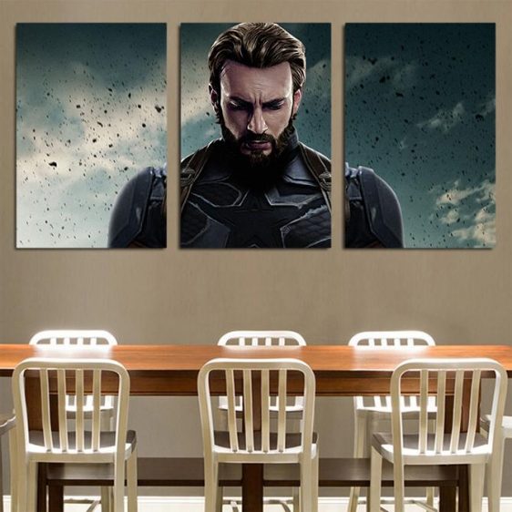 Avengers III Steve Rogers Captain America 3pcs Canvas Print