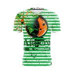 DC Arrow & Villain Deathstroke Logo Green Stripes T-Shirt