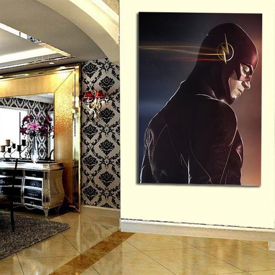DC The Flash Lightning Logo After Image 1pc Wall Art Canvas