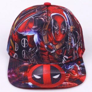 Deadpool Symbol All Style In Red Funky Snapback Baseball Cap - Superheroes Gears