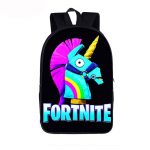 Fortnite Battle Royal Funny Rainbow Unicorn Black Backpack