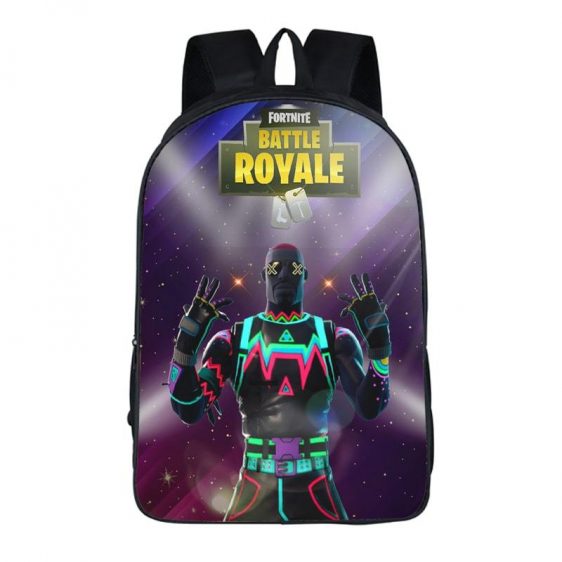 Fortnite Battle Royal LiteShow Outfit Neon Light Backpack Bag
