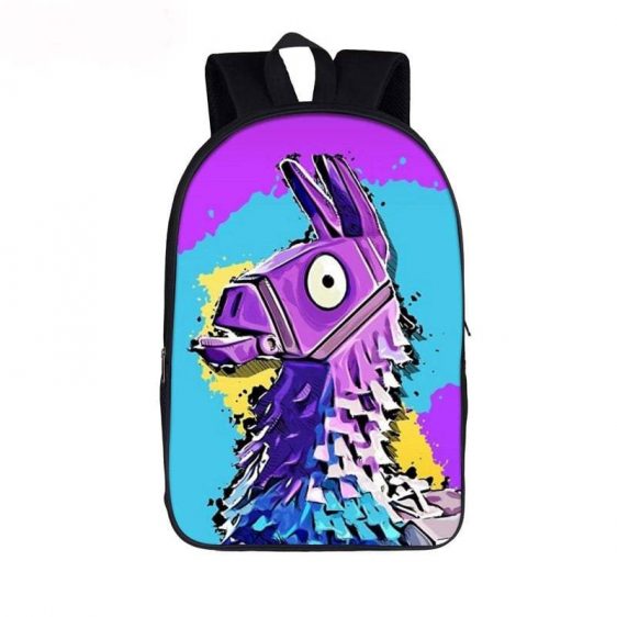 Fortnite Battle Royal Supply Llama Graffiti Art Backpack Bag