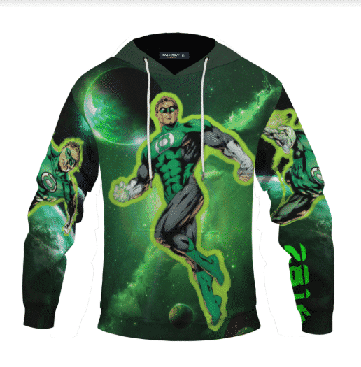 Great Mike's 2814 Green Lantern Cool Quote Pullover Hoodie - Superheroes Gears