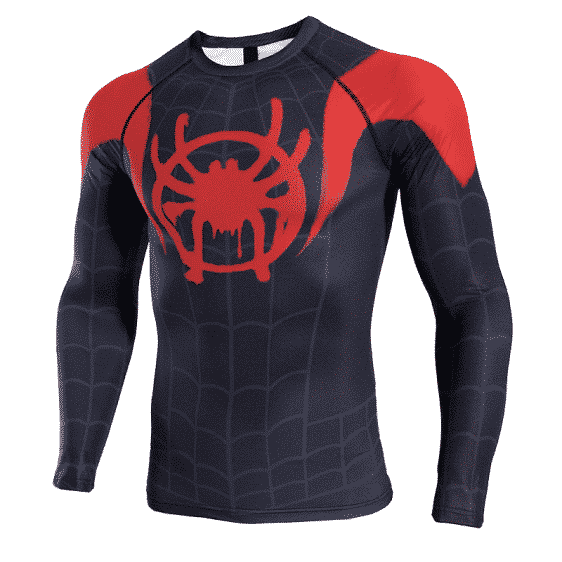 Spider-Man Spider-Verse Long Sleeve Cosplay Fitness T-Shirt