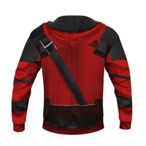 Marvel Wade Wilson Deadpool Uniform Costume Red Suit Hoodie