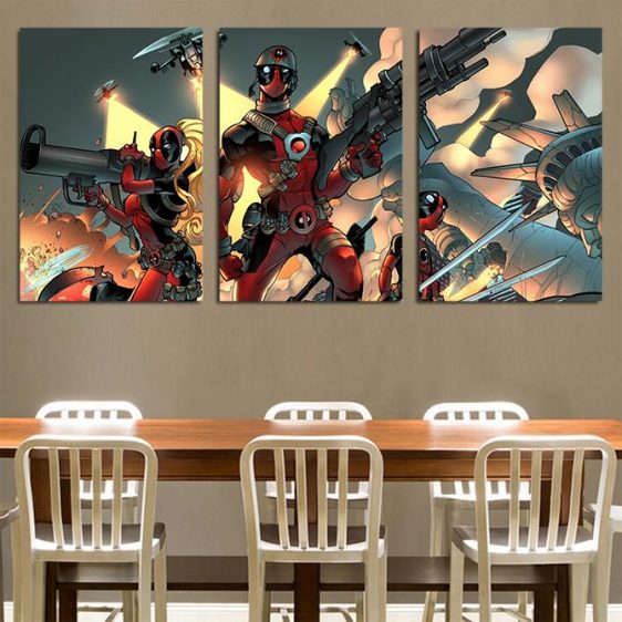 Marvel Comics Deadpool From Alternate Realities 3pcs Canvas