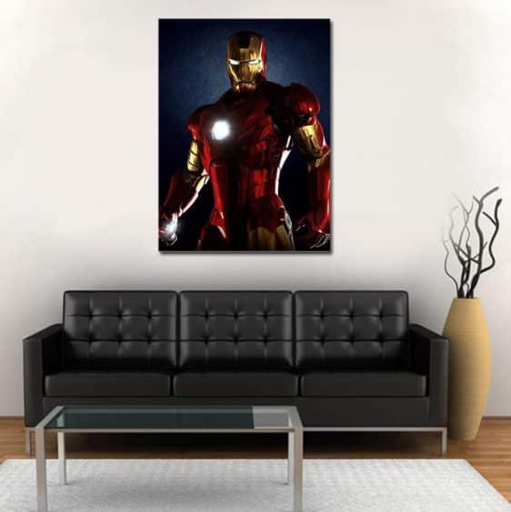 Marvel Iron Man Armor Mark III 1pc Wall Art Canvas Print