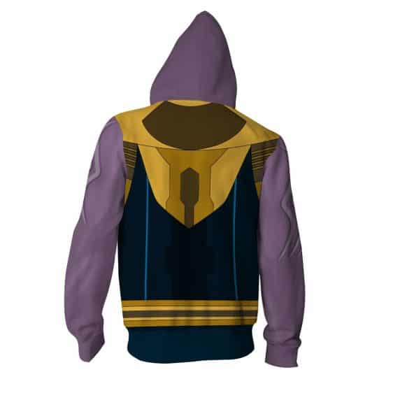 Marvel Powerful Thanos The Mad Titan Armor Zip Up Hoodie