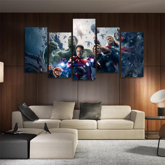 Marvel The Avengers Age Of Ultron 5pcs Wall Art Canvas Print