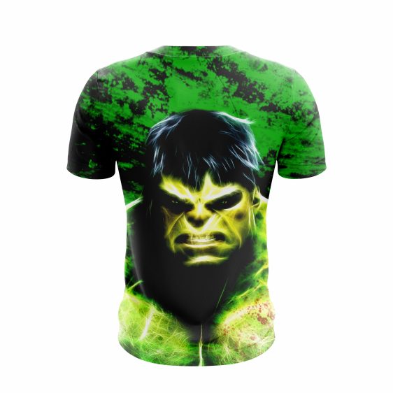 Marvel The Incredible Hulk Angry Face Green Vibrant T-Shirt