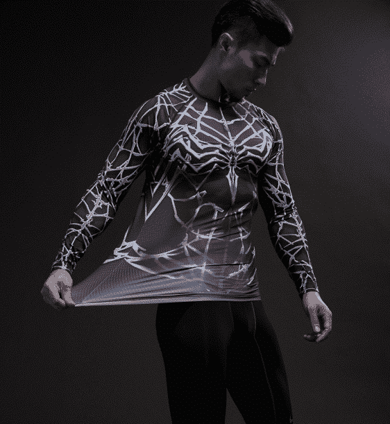 Marvel Venom Suit Long Sleeves Compression Cosplay 3D Shirt