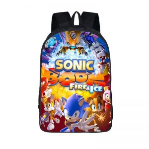 Sonic Boom Fire & Ice Awesome Characters Backpack Bag