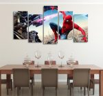 Spider-Man Homecoming With Vulture & Iron Man 5pcs Canvas