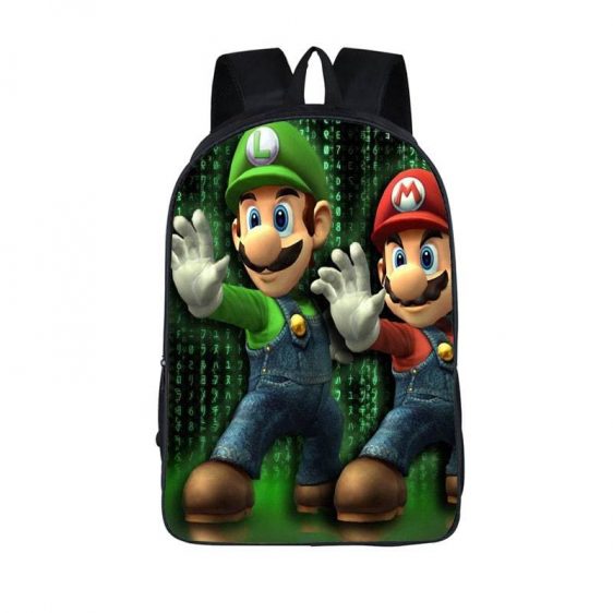 Super Mario Brothers Mario Luigi Cool Backpack Bag