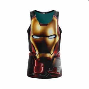 Marvel Comics Iron Man Portrait Style Full Print Tank Top - front