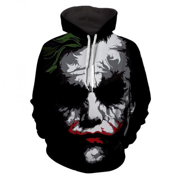 The Bad Ass Psychopath Joker Design Full Print Hoodie