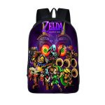 The Legend of Zelda Majora's Mask Purple School Backpack Bag