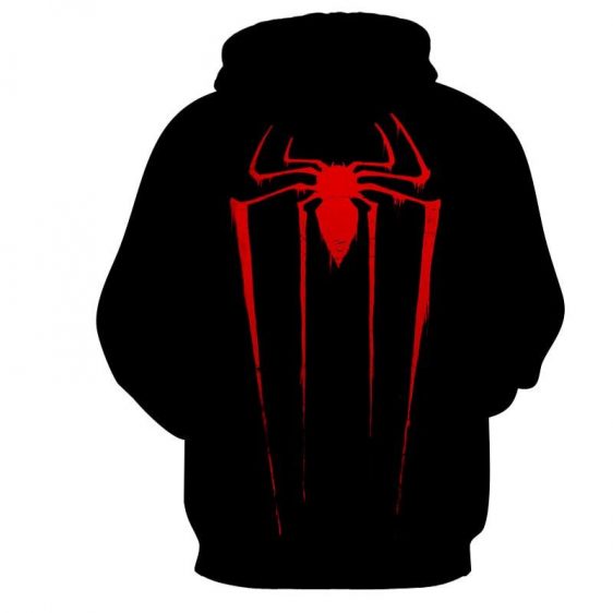 The Powerful Red Spider Dark Full Print Design Dope Hoodie