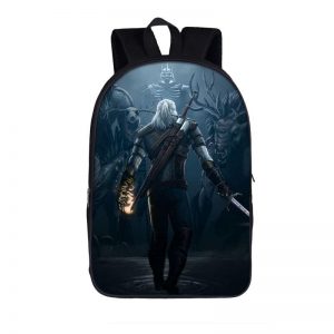 The Witcher 3 Wild Hunt Geralt Ready To Fight Backpack Bag
