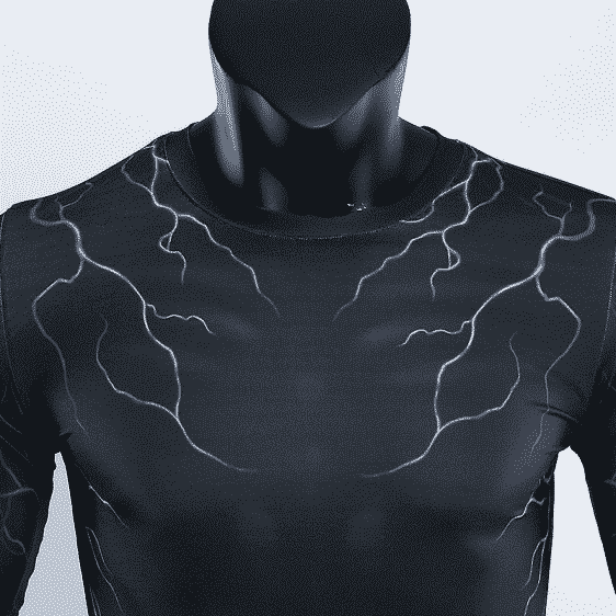 Marvel Venom Black Long Sleeves Cosplay Compression T-Shirt
