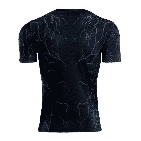 Marvel Venom Black Short Sleeves Cosplay Compression T-Shirt