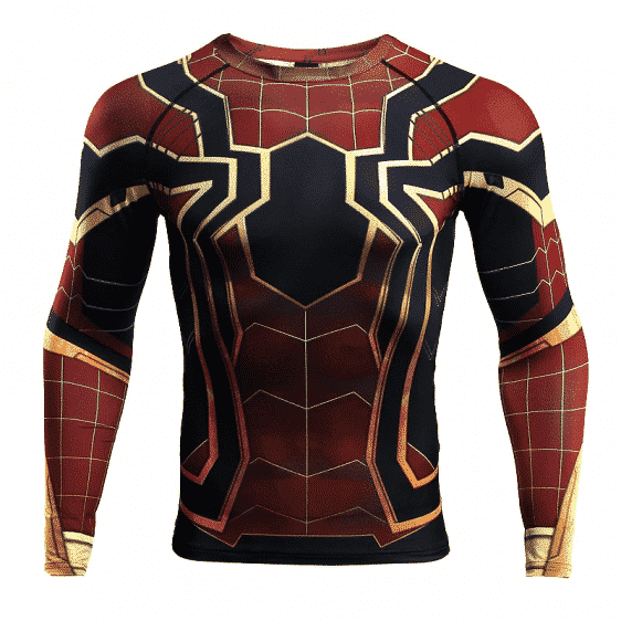 Spider-Man Infinity War Costume Long Sleeve Compression Shirt