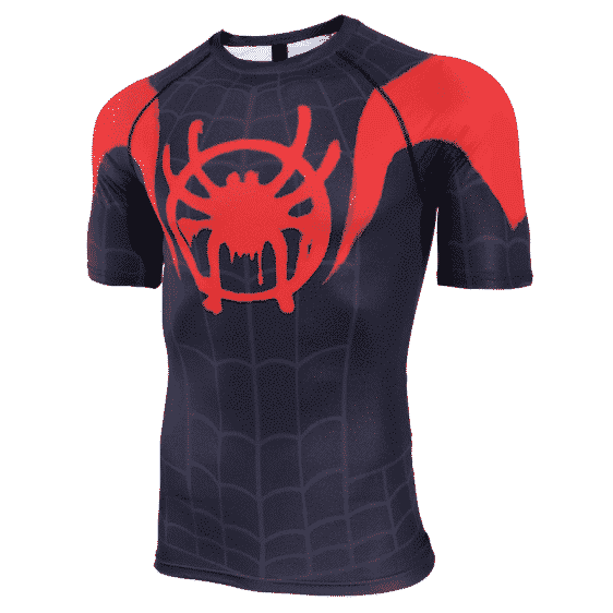 Spider-Man Spider-Verse Short Sleeve Cosplay Fitness T-Shirt