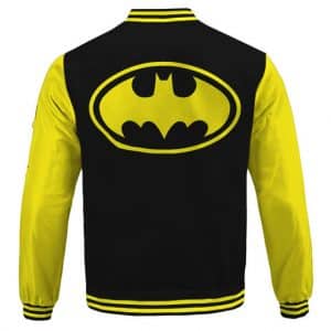 Amazing The Batman Bruce Wayne Black And Yellow Varsity Jacket