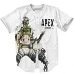 Apex Legends Octane The Adrenaline Junkie White Baseball Shirt