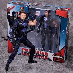 Civil War S.H.I.E.L.D. Agent Hawkeye Posable Figure
