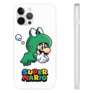 Cute Super Mario Frog Costume White iPhone 12 Cover