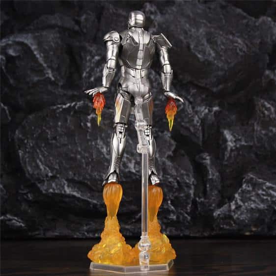 Classic Iron Man Silver Mark II Armor Posable Figure