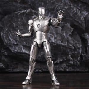 Classic Iron Man Silver Mark II Armor Posable Figure