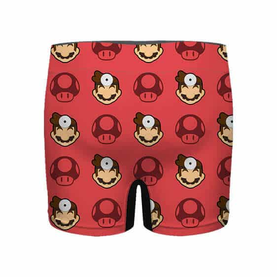 Iconic Doctor Mario Pattern Red Men's Boxer Briefs