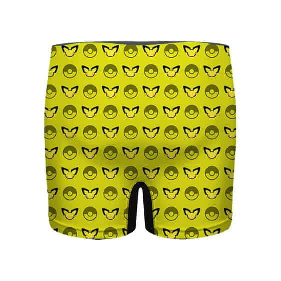 Pokemon Pikachu and Poke Ball Pattern Men's Underwear