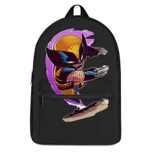 Furious Wolverine Battle Pose Chibi Art Dope Backpack