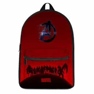 Marvel Avengers Squad Silhouette Art Awesome Backpack Bag