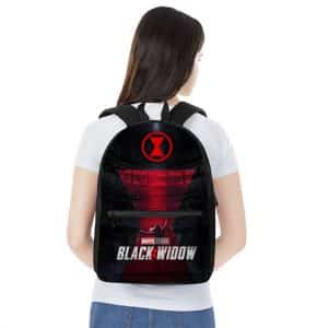 Marvel Studios Agent Romanoff Black Widow Red Logo Knapsack