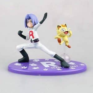 Team Rocket James and Meowth Pokemon Static Toy Figure